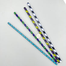 Load image into Gallery viewer, Twisted Zanfirico, Latticino, Ribbon & Veil Glass Canes Set - 4 Pack (9 inch, COE 96)