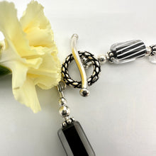 Load image into Gallery viewer, Handblown Cane Glass Bead and .925 Sterling Silver Bracelets