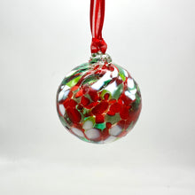Load image into Gallery viewer, Blown Swirled Glass Christmas Balls, Medium & Small Size