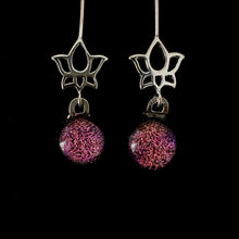 Load image into Gallery viewer, Stardust Lotus Earrings