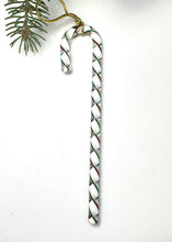 Load image into Gallery viewer, Large Handmade Art Glass Candy Cane – 6 Inches, Classic Christmas Mix