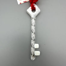 Load image into Gallery viewer, Santa's Magic Key, Handblown Filigree Glass Key