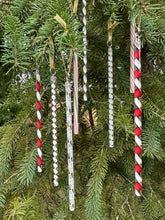 Load image into Gallery viewer, Art Glass Icicles Filigree/Ribbon - CHRISTMAS MIX