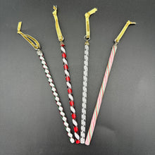 Load image into Gallery viewer, Art Glass Icicles Filigree/Ribbon - CHRISTMAS MIX