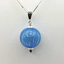 Load image into Gallery viewer, Glass Blown Filigree Ribbon Hollow Pendant Necklaces