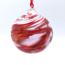 Load image into Gallery viewer, Blown Swirled Glass Christmas Balls, Medium & Small Size