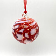 Load image into Gallery viewer, Blown Swirled Glass Christmas Balls, Medium & Small Size
