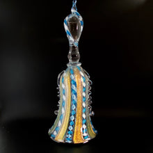 Load image into Gallery viewer, Ribbon Stardust Art Glass Bell