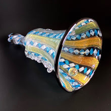 Load image into Gallery viewer, Ribbon Stardust Art Glass Bell