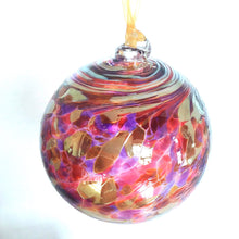 Load image into Gallery viewer, Handblown Glass Christmas Ornaments - Iridescent Gold Medium & Small Balls - Canadian Made