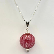 Load image into Gallery viewer, Glass Blown Filigree Ribbon Hollow Pendant Necklaces
