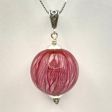 Load image into Gallery viewer, Glass Blown Filigree Ribbon Hollow Pendant Necklaces