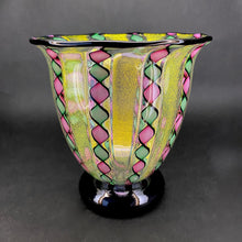 Load image into Gallery viewer, Blown Glass Gold Ribbon Stardust Bowl