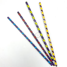 Load image into Gallery viewer, Twisted Zanfirico, Latticino, Ribbon &amp; Veil Glass Canes Set - 4 Pack (9 inch, COE 96)
