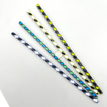 Load image into Gallery viewer, Twisted Zanfirico, Latticino, Ribbon &amp; Veil Glass Canes Set - 4 Pack (9 inch, COE 96)
