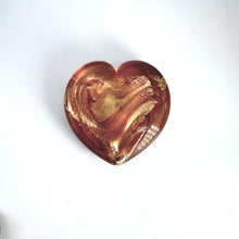 Load image into Gallery viewer, Small Gold Heart of Gold with 23K Italian Gold Leaf – 2½ × 2½ Inches
