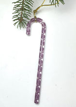 Load image into Gallery viewer, Large Handblown Filigree Art Glass Candy Cane – 6 Inches, Classic Zanfirico Collection
