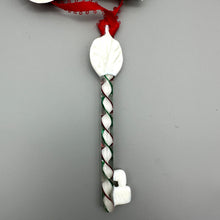 Load image into Gallery viewer, Santa's Magic Key, Handblown Filigree Glass Key
