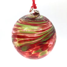 Load image into Gallery viewer, Blown Swirled Glass Christmas Balls, Medium &amp; Small Size
