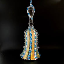 Load image into Gallery viewer, Ribbon Stardust Art Glass Bell

