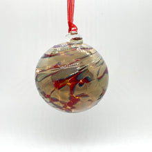 Load image into Gallery viewer, Blown Glass Iridescent Gold Christmas Balls Medium and Small

