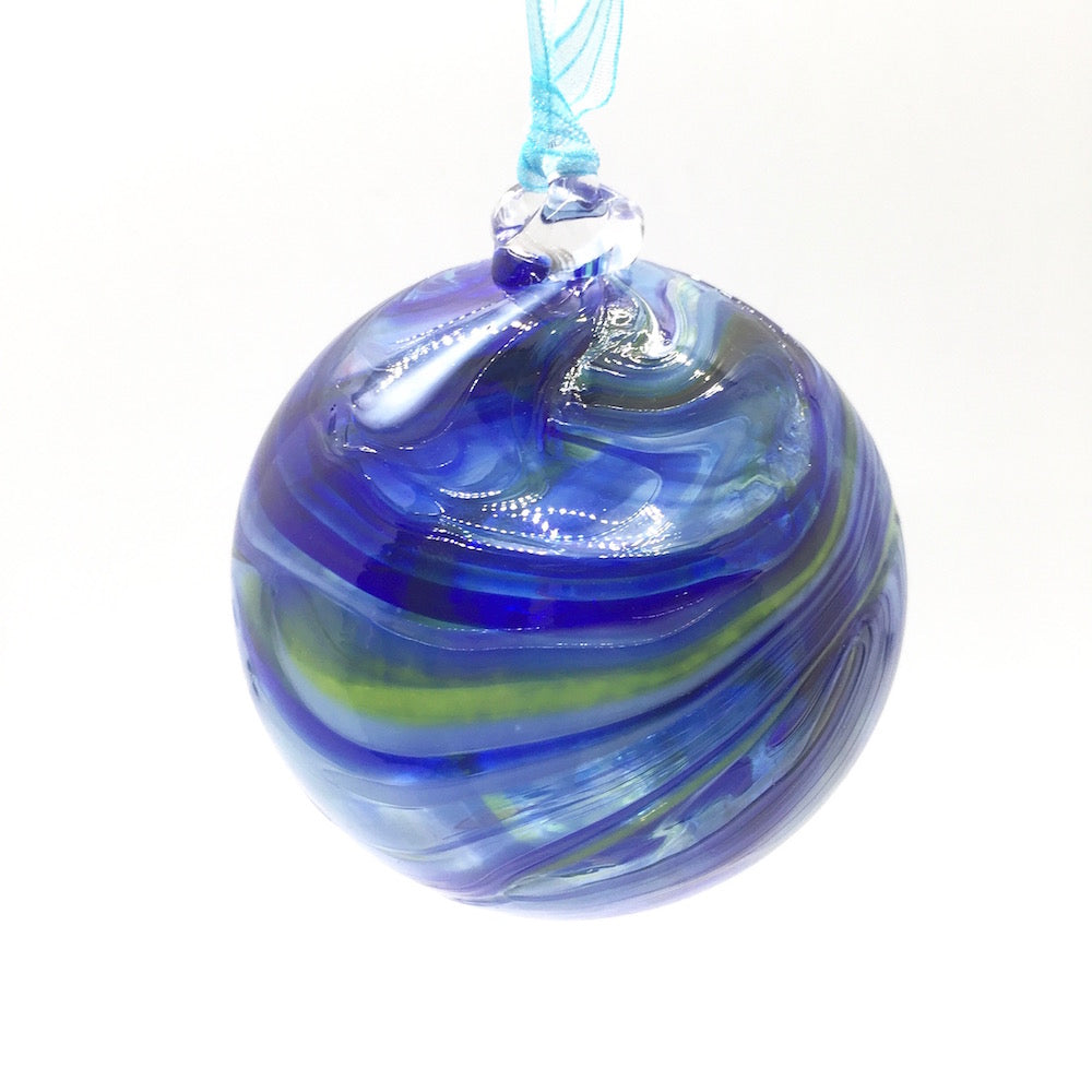 Blown Swirled Glass Friendship Balls