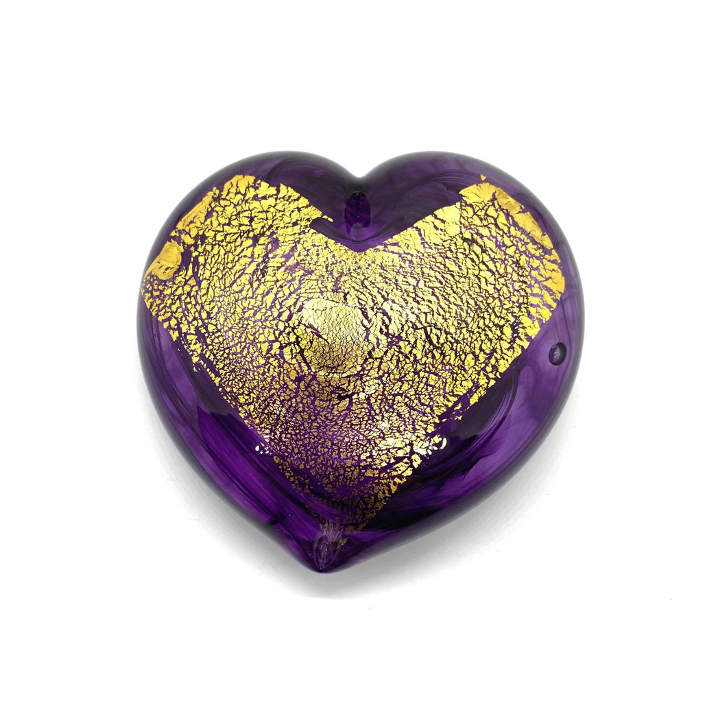Large Hearts of Gold 23K Italian Gold Leaf - VIOLET