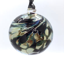 Load image into Gallery viewer, Blown Glass Iridescent Gold Christmas Balls Medium and Small, Made in Canada
