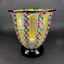 Load image into Gallery viewer, Blown Glass Gold Ribbon Stardust Bowl
